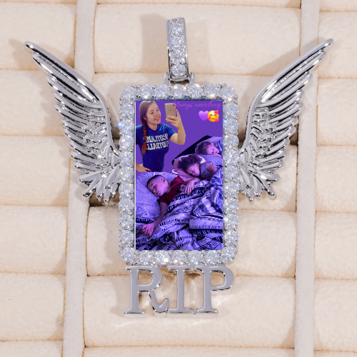 RIP WING 3D CUSTOM PICTURE PENDANT