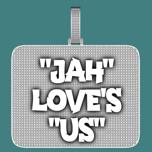 CUSTOM LETTER NECKLACE 3D BIG SQUARE