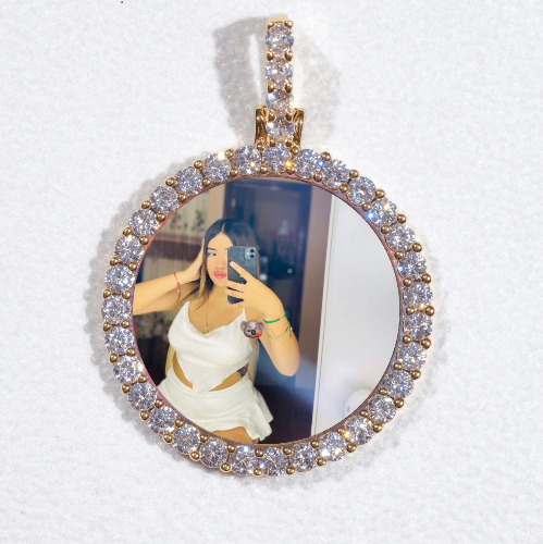 3D CIRCLE CUSTOM PICTURE PENDANT SMALL SIZE