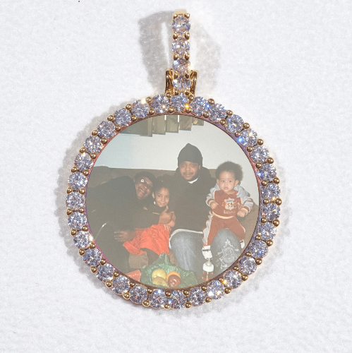 3D CIRCLE CUSTOM PICTURE PENDANT SMALL SIZE