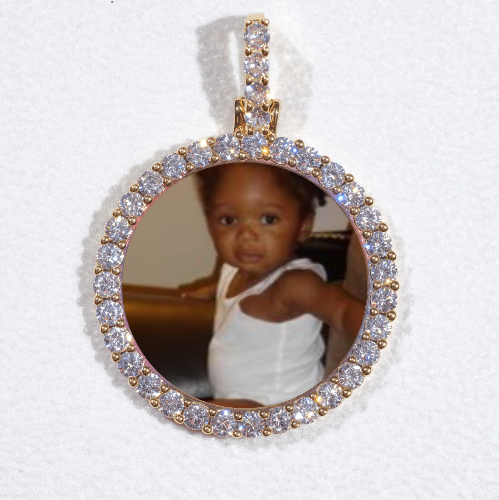 3D CIRCLE CUSTOM PICTURE PENDANT SMALL SIZE