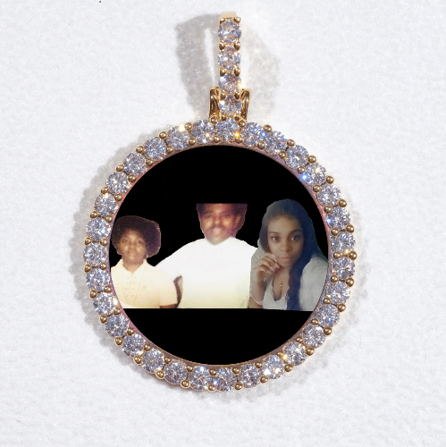 3D CIRCLE CUSTOM PICTURE PENDANT SMALL SIZE