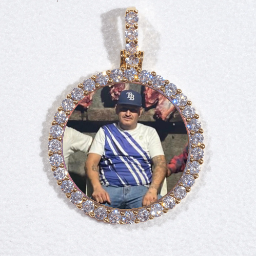 3D CIRCLE CUSTOM PICTURE PENDANT SMALL SIZE