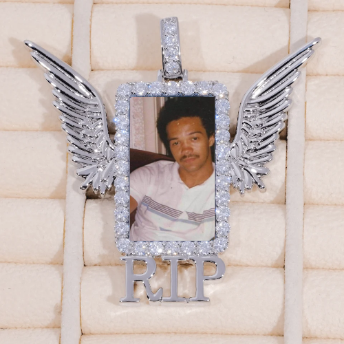 RIP WING 3D CUSTOM PICTURE PENDANT