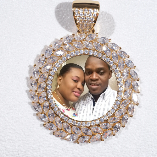 Large 3D Wheat Ear Custom Picture Pendant