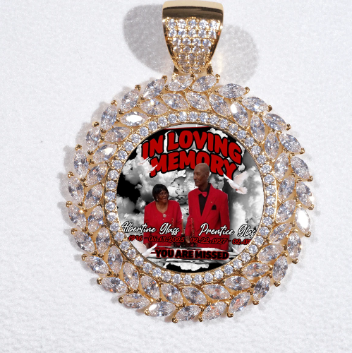 Large 3D Wheat Ear Custom Picture Pendant