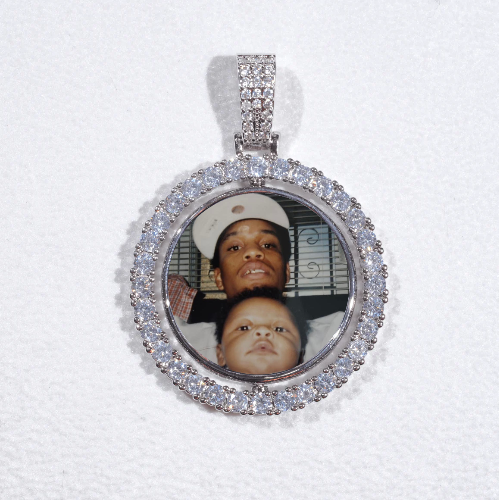 3D Spinning 2-Faced Custom Picture Pendant