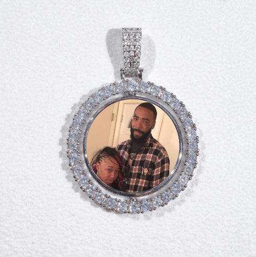 3D Spinning 2-Faced Custom Picture Pendant