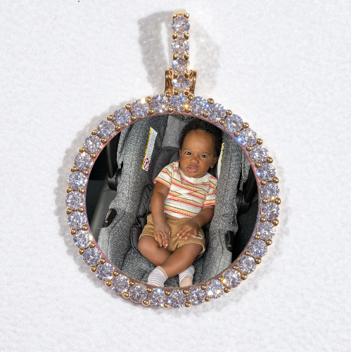 3D CIRCLE CUSTOM PICTURE PENDANT SMALL SIZE