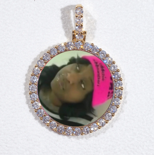 3D CIRCLE CUSTOM PICTURE PENDANT SMALL SIZE