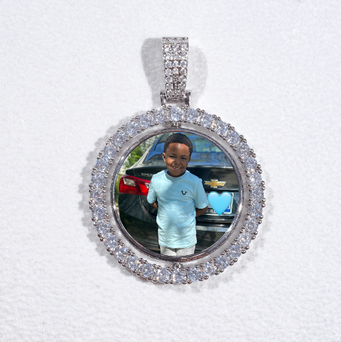 3D Spinning 2-Faced Custom Picture Pendant