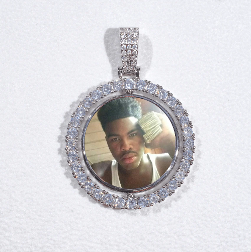 3D Spinning 2-Faced Custom Picture Pendant