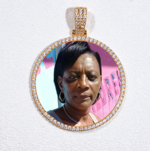 MEDIUM 3D CIRCLE CUSTOM PICTURE PENDANT