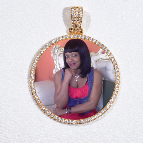 MEDIUM 3D CIRCLE CUSTOM PICTURE PENDANT