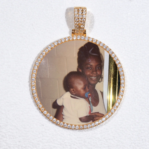 MEDIUM 3D CIRCLE CUSTOM PICTURE PENDANT