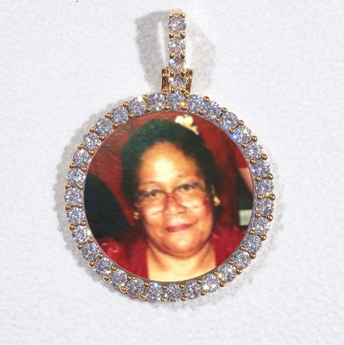 3D CIRCLE CUSTOM PICTURE PENDANT SMALL SIZE