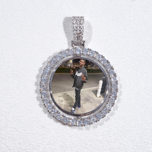 3D Spinning 2-Faced Custom Picture Pendant