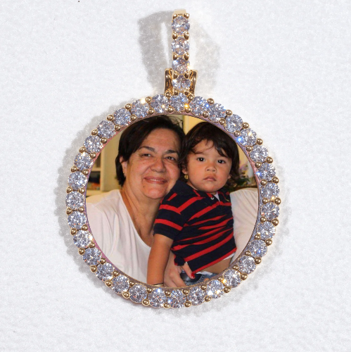 3D CIRCLE CUSTOM PICTURE PENDANT SMALL SIZE