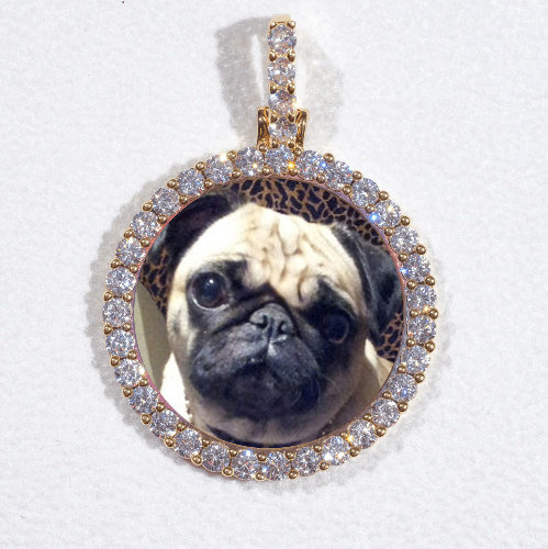 3D CIRCLE CUSTOM PICTURE PENDANT SMALL SIZE