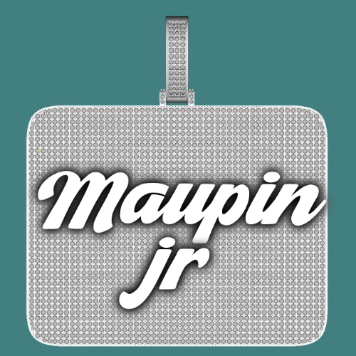 CUSTOM LETTER NECKLACE 3D BIG SQUARE