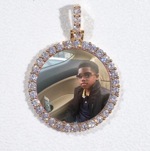 3D CIRCLE CUSTOM PICTURE PENDANT SMALL SIZE