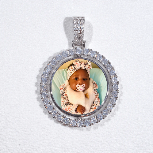 3D Spinning 2-Faced Custom Picture Pendant