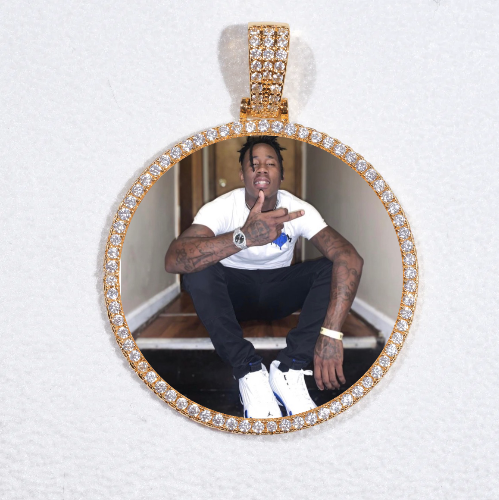 MEDIUM 3D CIRCLE CUSTOM PICTURE PENDANT