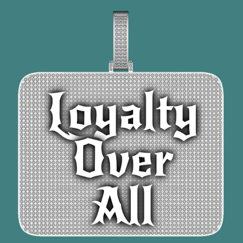 CUSTOM LETTER NECKLACE 3D BIG SQUARE
