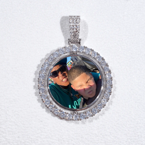 3D Spinning 2-Faced Custom Picture Pendant
