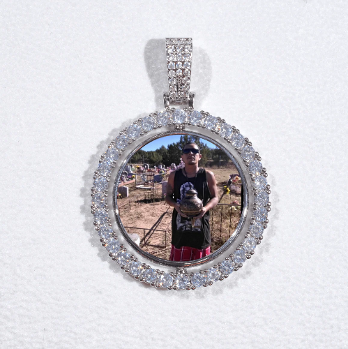 3D Spinning 2-Faced Custom Picture Pendant