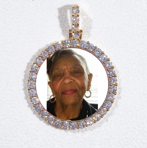 3D CIRCLE CUSTOM PICTURE PENDANT SMALL SIZE