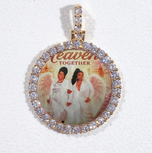 3D CIRCLE CUSTOM PICTURE PENDANT SMALL SIZE