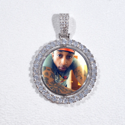 3D Spinning 2-Faced Custom Picture Pendant