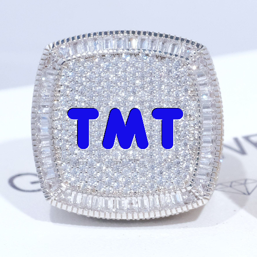 CUSTOM LETTER 3D ICED RING