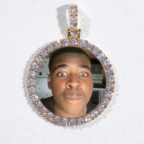 3D CIRCLE CUSTOM PICTURE PENDANT SMALL SIZE