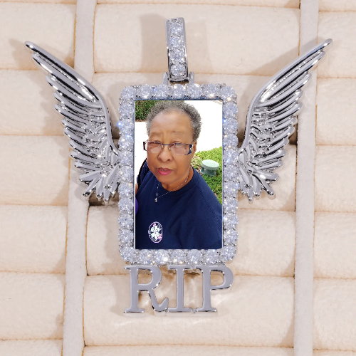RIP WING 3D CUSTOM PICTURE PENDANT
