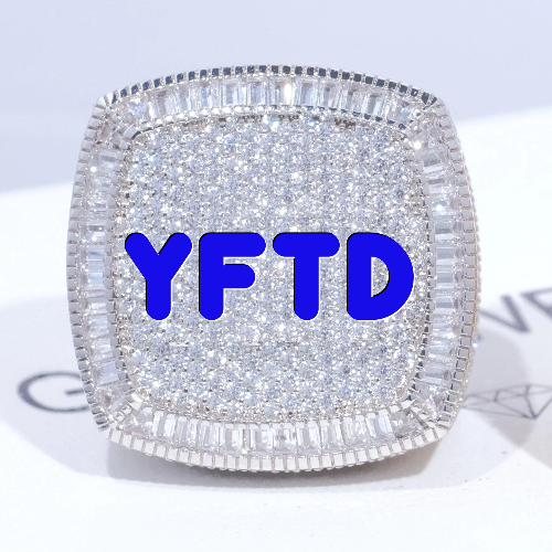 CUSTOM LETTER 3D ICED RING