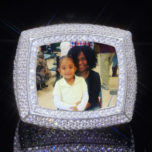 3D CUSTOM PICTURE ICED RING