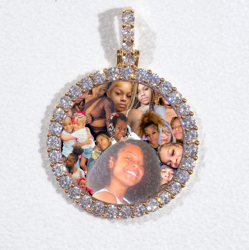 3D CIRCLE CUSTOM PICTURE PENDANT SMALL SIZE