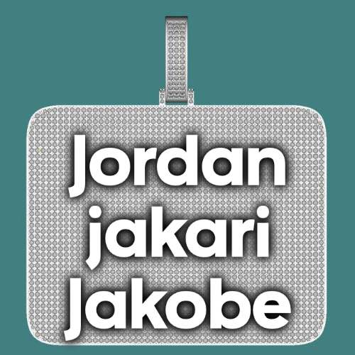 CUSTOM LETTER NECKLACE 3D BIG SQUARE
