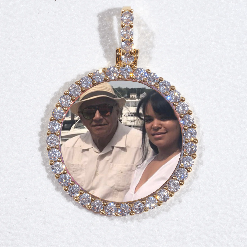 3D CIRCLE CUSTOM PICTURE PENDANT SMALL SIZE