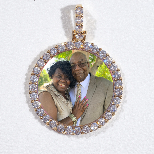 3D CIRCLE CUSTOM PICTURE PENDANT SMALL SIZE