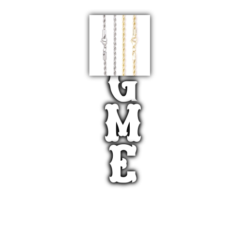 Custom Letters Freibeuter Font Necklace