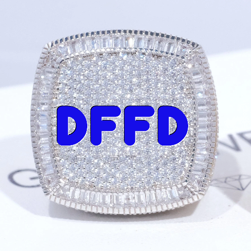 CUSTOM LETTER 3D ICED RING