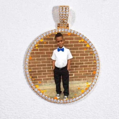MEDIUM 3D CIRCLE CUSTOM PICTURE PENDANT
