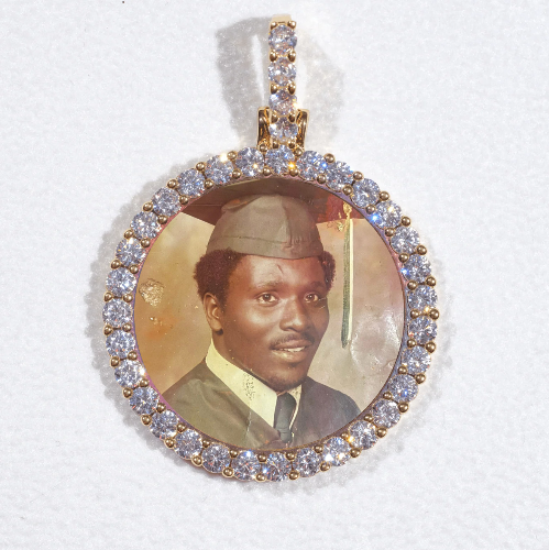 3D CIRCLE CUSTOM PICTURE PENDANT SMALL SIZE