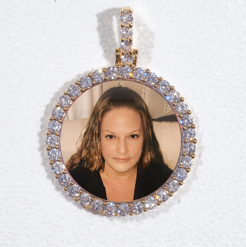 3D CIRCLE CUSTOM PICTURE PENDANT SMALL SIZE