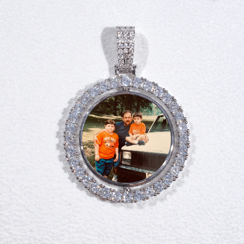 3D Spinning 2-Faced Custom Picture Pendant