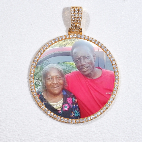 MEDIUM 3D CIRCLE CUSTOM PICTURE PENDANT