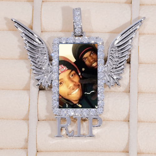 RIP WING 3D CUSTOM PICTURE PENDANT